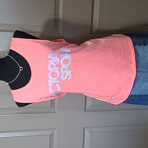 Victoria's Secret Sport coral peach tank top size medium